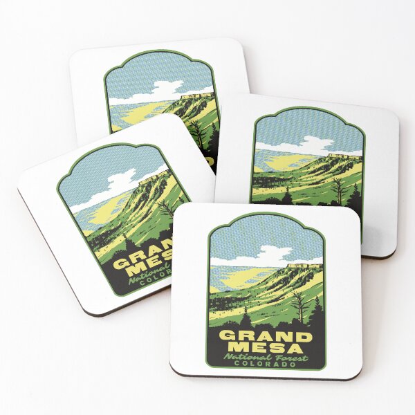 Aperçu de l'œuvre Forêt nationale de Grand Mesa, Colorado Retro créée et vendue par HalpinDesign.
