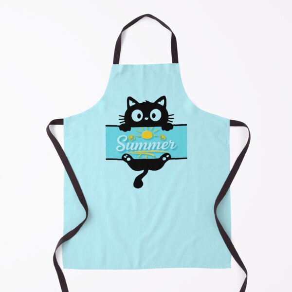 Item preview, Cute Black Cat Peeking Summer Sun Beach Sign Art designed and sold by hoodiehood.