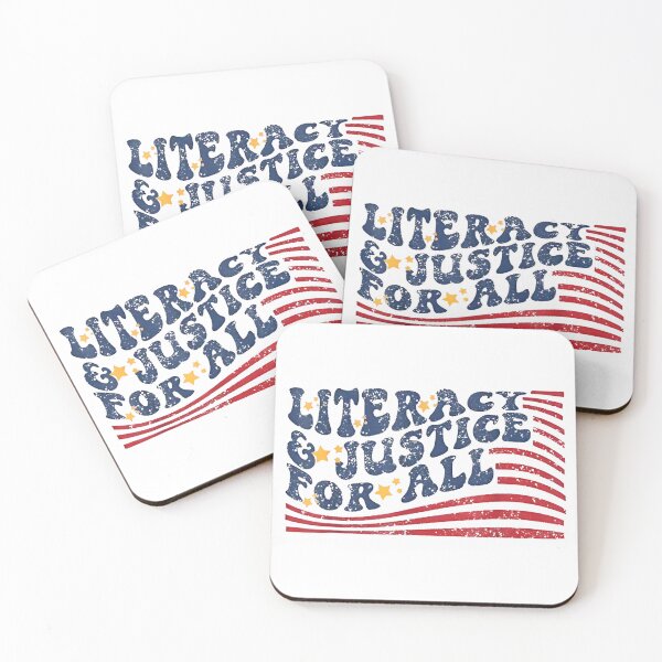 Item preview, Literacy Justice For All Teacher T-Shirt designed and sold by SavsMerch.