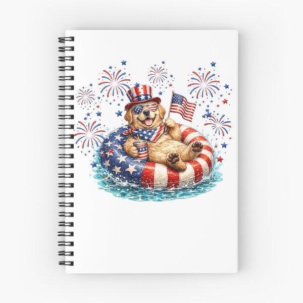 Item preview, Cute Dog American Flag 4th of July designed and sold by QuiteOrbit.
