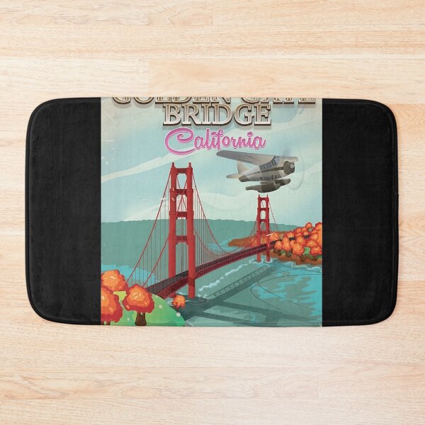 Item preview, Golden Gate Bridge California Retro Travel View designed and sold by mitteeberlin.