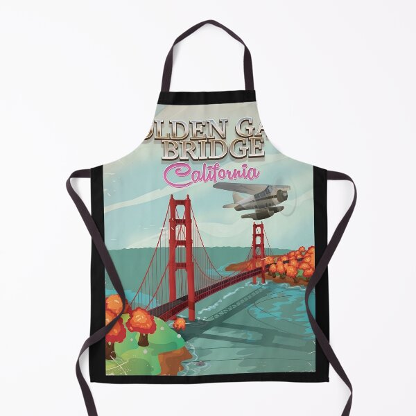 Item preview, Golden Gate Bridge California Retro Travel View designed and sold by mitteeberlin.