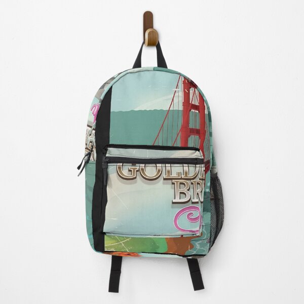 Item preview, Golden Gate Bridge California Retro Travel View designed and sold by mitteeberlin.