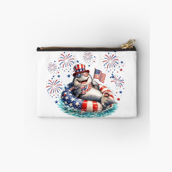 Item preview, cute Shark 4th of july Firework designed and sold by QuiteOrbit.