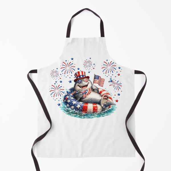 Item preview, cute Shark 4th of july Firework designed and sold by QuiteOrbit.