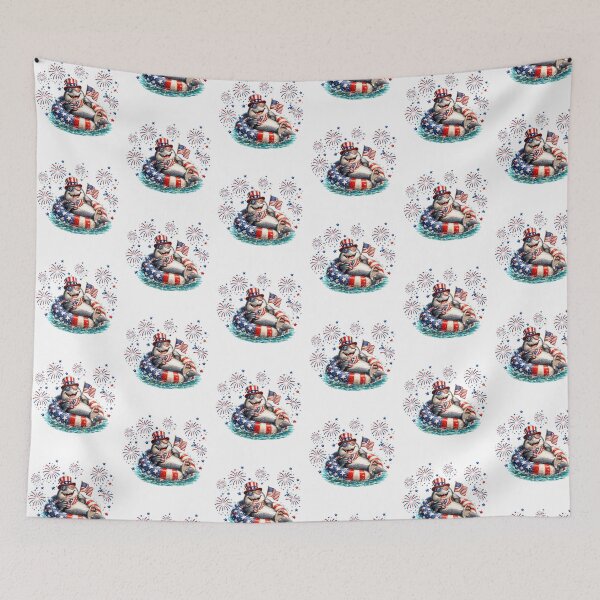 Item preview, cute Shark 4th of july Firework designed and sold by QuiteOrbit.