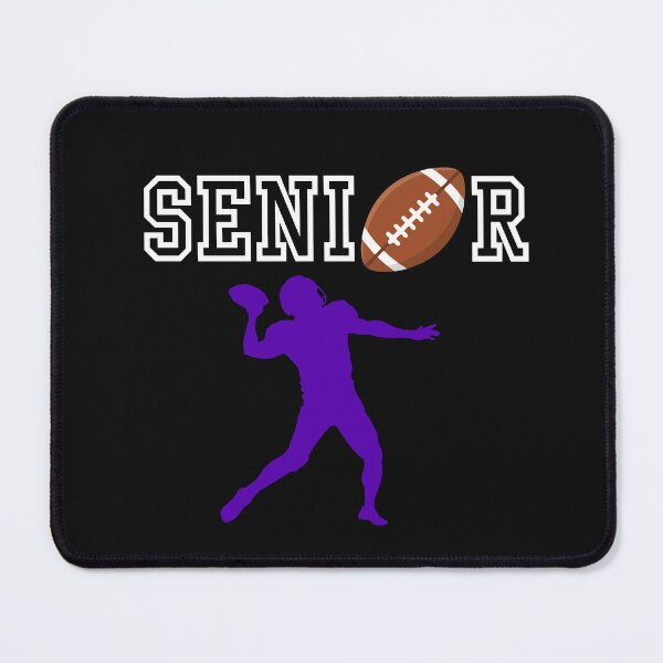 Item preview, Senior Football Quarterback with Purple Silhouette designed and sold by JaymeOctober.