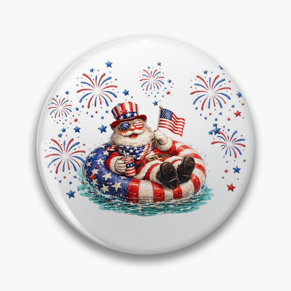 Item preview, cute santa christmas in july Firework designed and sold by QuiteOrbit.