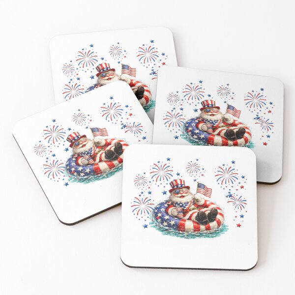 Item preview, cute santa christmas in july Firework designed and sold by QuiteOrbit.