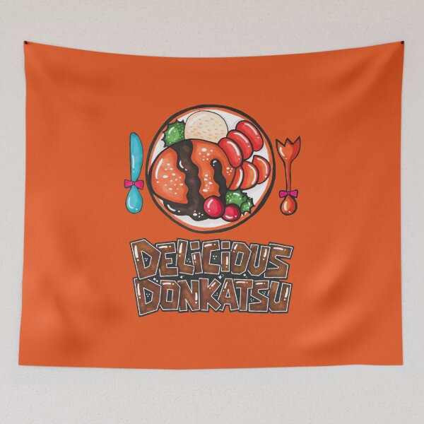 Item preview, Hand Drawn Kawaii Donkatsu Korean Food Art designed and sold by lazypencil.art.