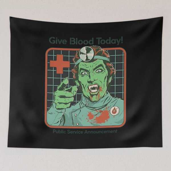 Item preview, Retro Horror Blood Donation  designed and sold by fiyuuart.