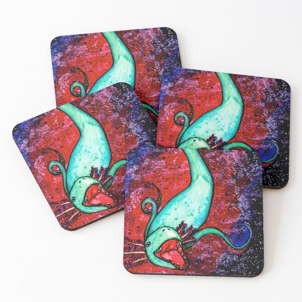 Item preview, leopard seal axolotl alien creature galaxy designed and sold by LucilleErebus.