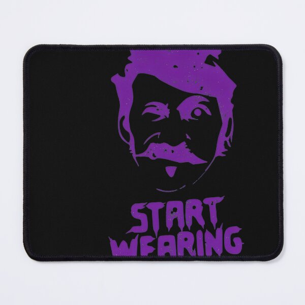 Item preview, Purple Vibe Mustached Man Quote designed and sold by fiyuuart.