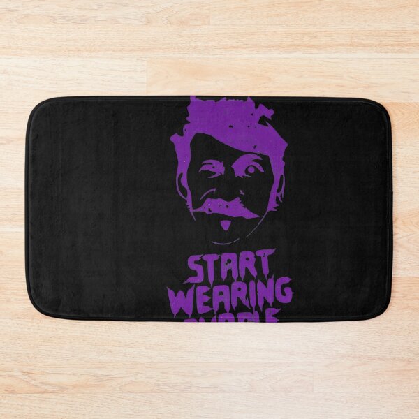 Item preview, Purple Vibe Mustached Man Quote  designed and sold by fiyuuart.