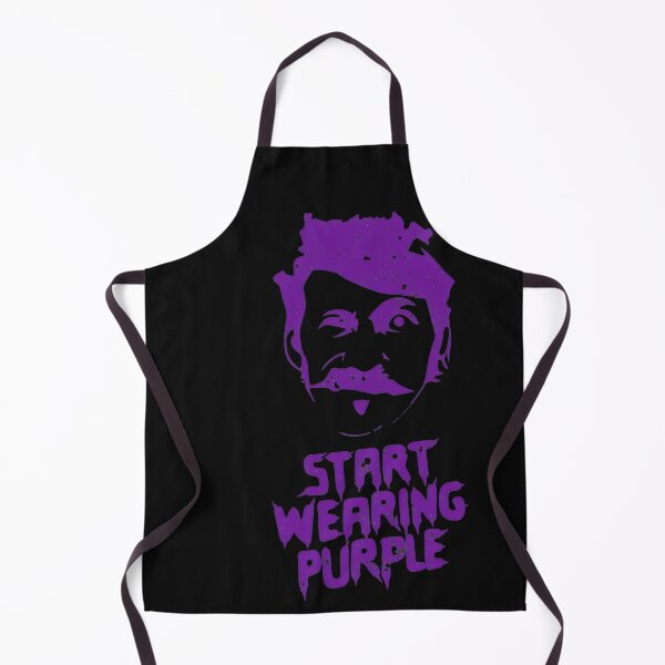 Item preview, Purple Vibe Mustached Man Quote designed and sold by fiyuuart.