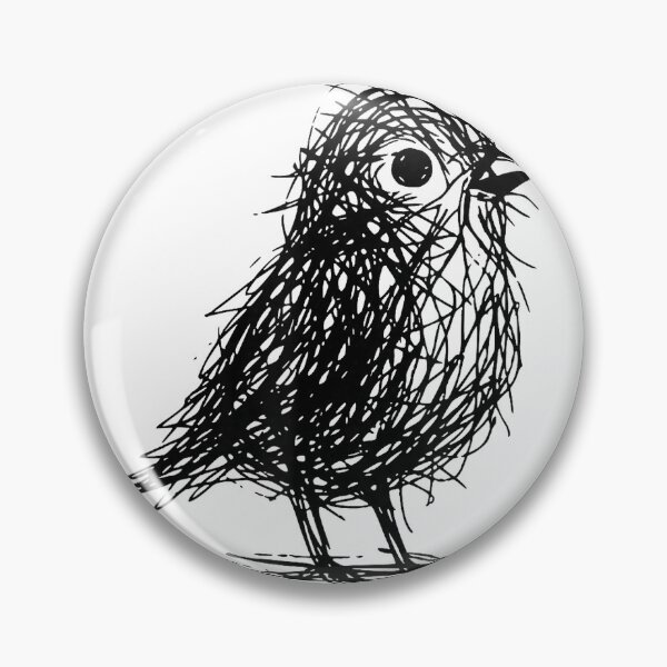 Item preview, Minimal Line Art Minimalist Abstract Sketch Scribble Bird T-Shirt designed and sold by KTY-NUSS.