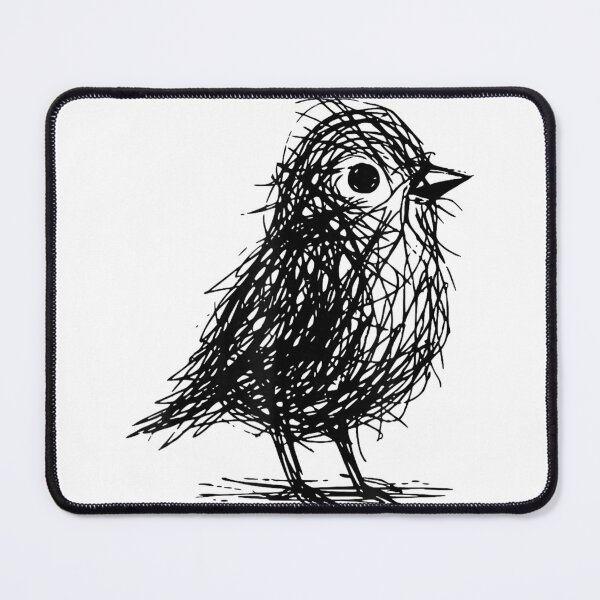 Item preview, Minimal Line Art Minimalist Abstract Sketch Scribble Bird T-Shirt designed and sold by KTY-NUSS.