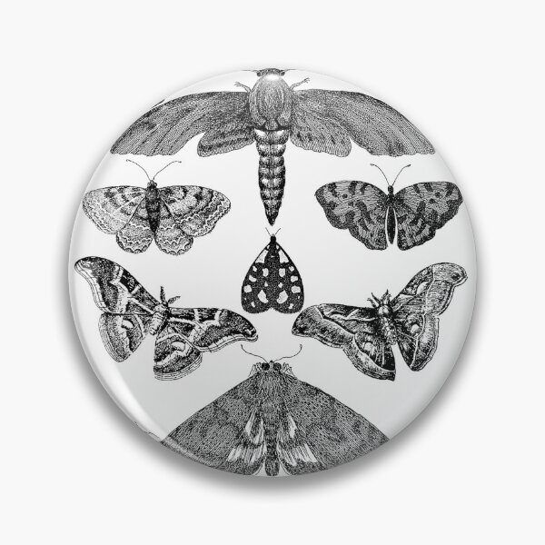 Item preview, Moth Print Tee Vintage Insect Illustration Bug Collection T-Shirt designed and sold by gidget-gadget.