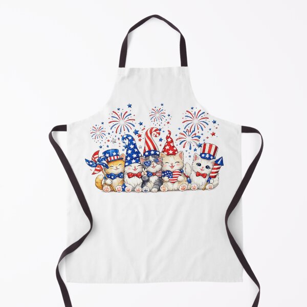 Item preview, 4th of July Cute Cats American Flag Vintage Cat Lover designed and sold by QuiteOrbit.
