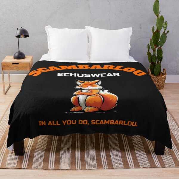 Item preview, Scambarlou Echuswear Fox Mascot Brand Logo White designed and sold by Scambarlou Echuswear.