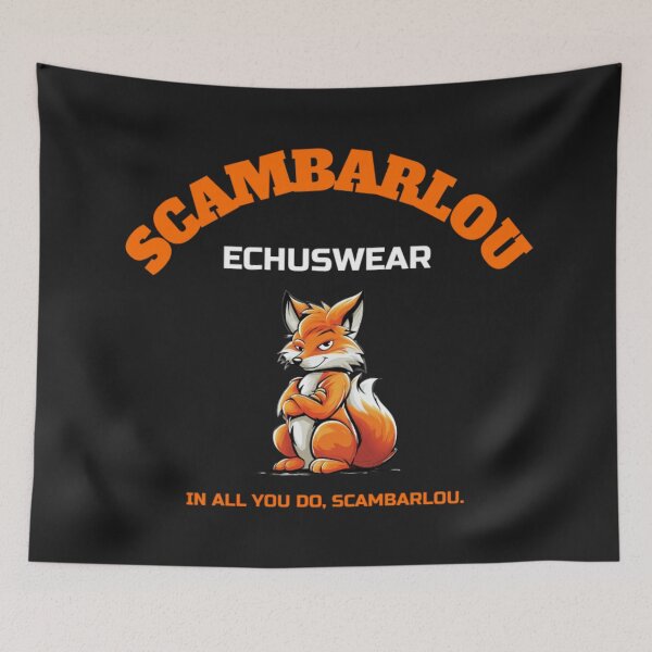 Item preview, Scambarlou Echuswear Fox Mascot Brand Logo White designed and sold by Scambarlou Echuswear.
