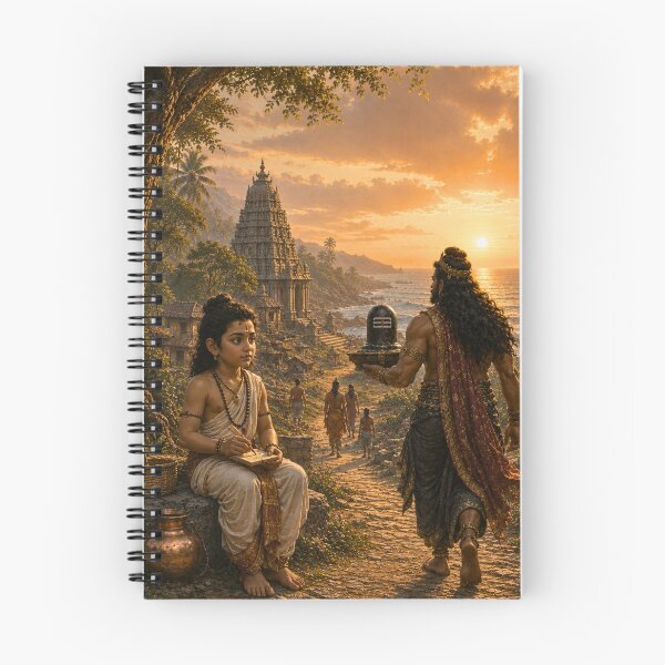 Item preview, Lord Ganesha and Ravana – The Sacred Atma Linga Series. The Divine Disguise – Lord Ganesha Appears as a Young Brahmin Boy designed and sold by Homyar.