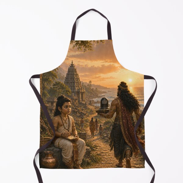 Item preview, Lord Ganesha and Ravana – The Sacred Atma Linga Series. The Divine Disguise – Lord Ganesha Appears as a Young Brahmin Boy designed and sold by Homyar.