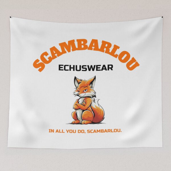 Aperçu de l'œuvre Logo de la marque Scambarlou Echuswear Fox Mascot créée et vendue par Scambarlou Echuswear.
