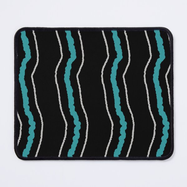 Item preview, Vertical organic stripes pattern | blue and gray stripes pattern | vertical irregular lines designed and sold by dfly-creations.