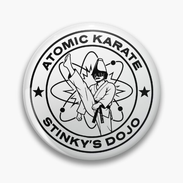 Item preview, Atomic Karate Badge - Transparent TWRP designed and sold by Periwinkle Popsicle.