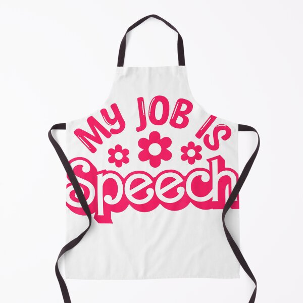 Item preview, My Job Is Speech Therapist Gift Retro Speech Pathologist SLP T-Shirt designed and sold by DArtfulStudio.