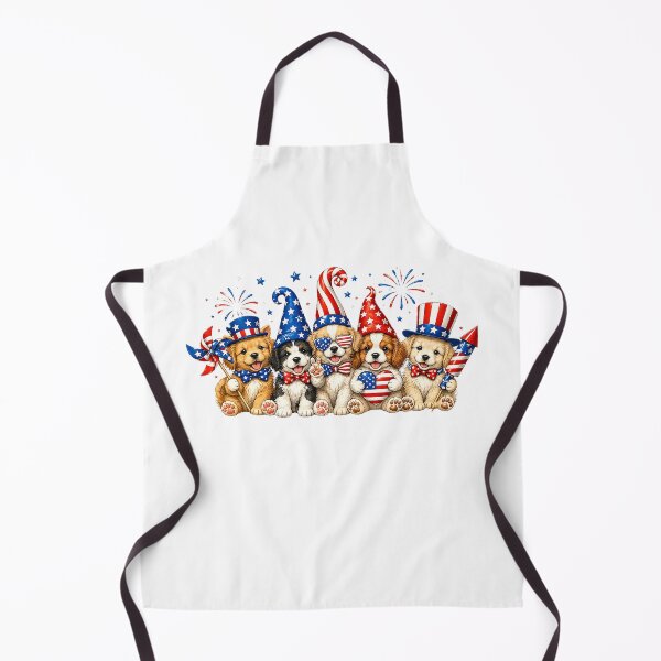 Item preview, 4th of July Cute dogs American Flag Vintage dog Lover designed and sold by QuiteOrbit.
