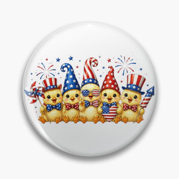 Item preview, 4th of July Cute chickens American Flag Vintage chicken Lover designed and sold by QuiteOrbit.