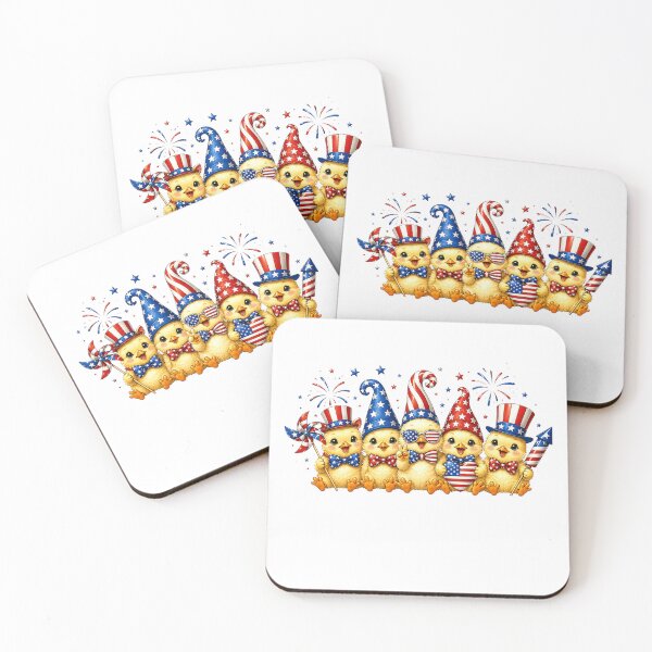 Item preview, 4th of July Cute chickens American Flag Vintage chicken Lover designed and sold by QuiteOrbit.