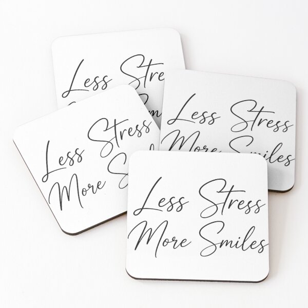 Item preview, Less Stress More Smiles T-Shirt designed and sold by redblink store.