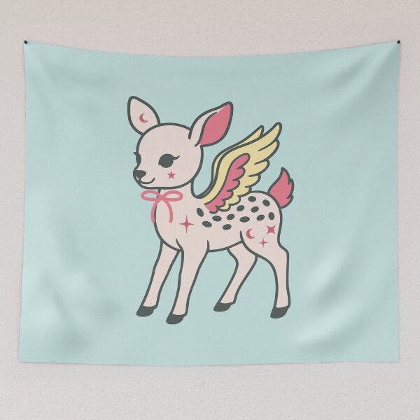 Item preview, Cute Fawn With Wings designed and sold by AESTHETISCAPES.