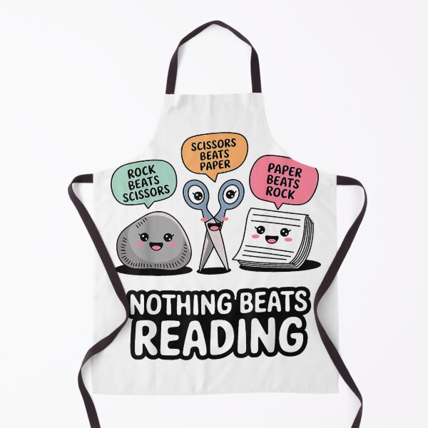 Item preview, Nothing Beats Reading Rock Paper Scissors Funny Book Lover T-Shirt designed and sold by gidget-gadget.