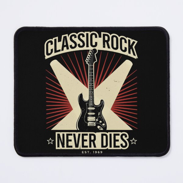 Item preview, Classic Rock Never Dies – Electric Guitar 1969 Vintage Rock Design designed and sold by Midnight Veil Designs.