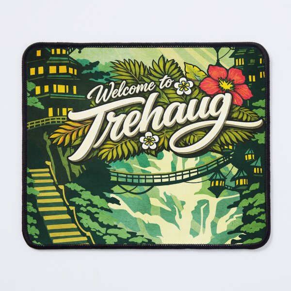 Item preview, Welcome to Trehaug - Travel poster 1 of 6 designed and sold by Omnithread.