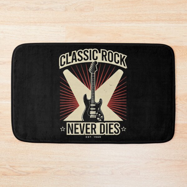 Item preview, Classic Rock Never Dies – Electric Guitar 1969 Vintage Rock Design designed and sold by Midnight Veil Designs.