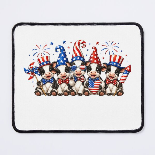 Item preview, Cute Dairy cows American Flag Vintage cow Lover designed and sold by QuiteOrbit.