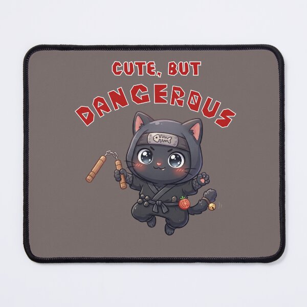 Item preview, Cute But Dangerous Ninja Cat T-Shirt | Kawaii Black Cat Ninja Tee | Funny Cat Lover Gift | Japanese Anime Style Cat Shirt designed and sold by Bluebird Crafted Tee.
