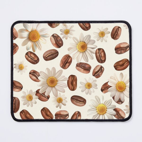 Item preview, Morning Meadow: Creamy Daisy and Coffee Bean Pattern designed and sold by LiveLearnCreate.