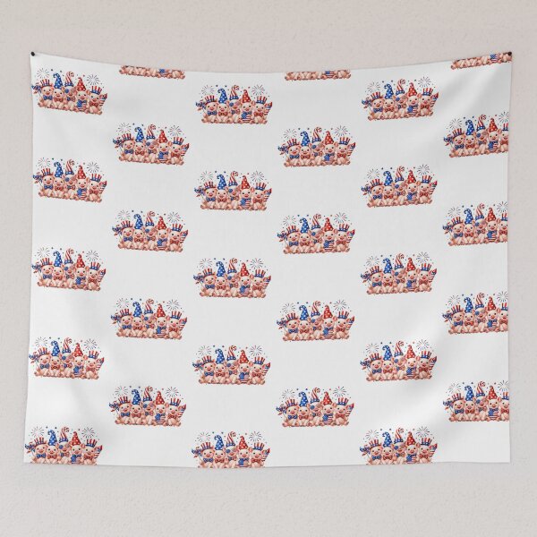 Item preview, Cute Pigs American Flag Vintage pig Lover designed and sold by QuiteOrbit.