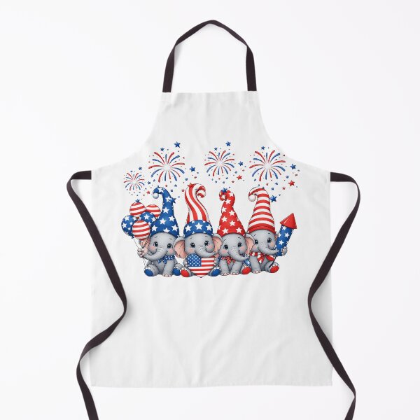 Item preview, Cute elephants American Flag Vintage elephant Lover designed and sold by QuiteOrbit.