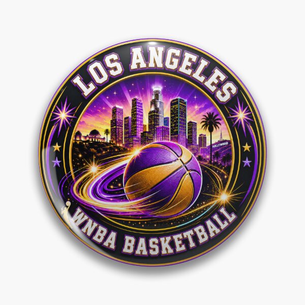 Item preview, Los Angeles Women’s Basketball Skyline Purple Gold Sports Design designed and sold by TKOprintdesigns.