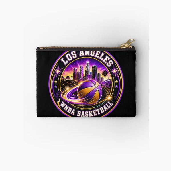 Item preview, Los Angeles Women’s Basketball Skyline Purple Gold Sports Design designed and sold by TKOprintdesigns.