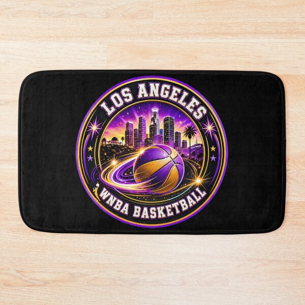 Item preview, Los Angeles Women’s Basketball Skyline Purple Gold Sports Design designed and sold by TKOprintdesigns.