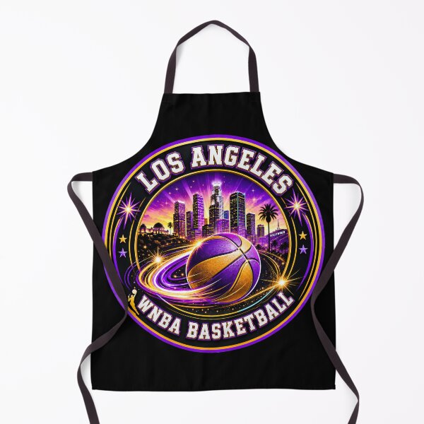 Item preview, Los Angeles Women’s Basketball Skyline Purple Gold Sports Design designed and sold by TKOprintdesigns.
