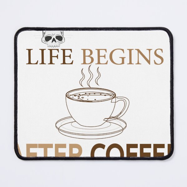 Item preview, Life Begins After Coffee designed and sold by BrewMood Studio.